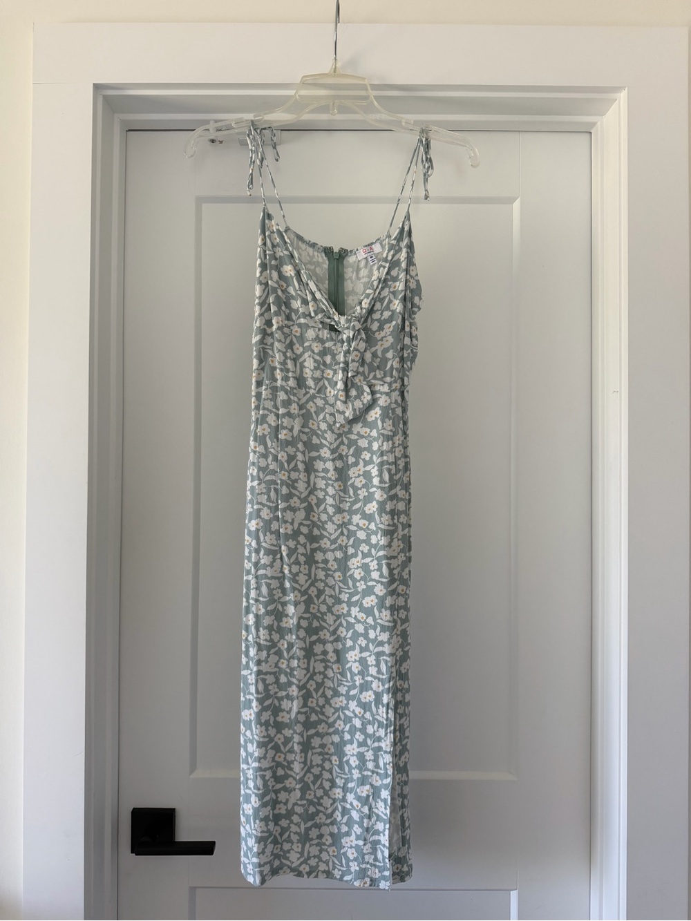 Light Blue Floral Slip Dress